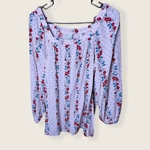Old navy pink floral blouse